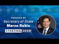 Secretary Rubio delivers remarks to the press - 11:30 AM