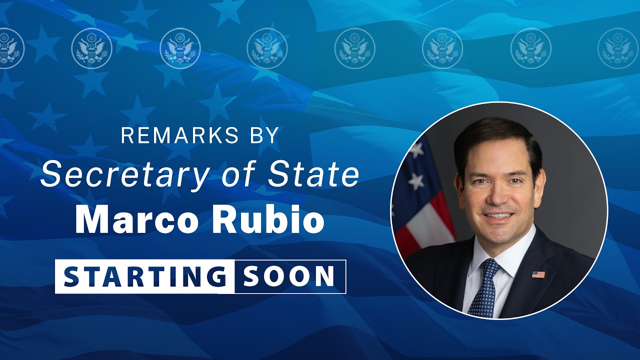 Secretary Rubio delivers remarks to the press - 11:30 AM - YouTube