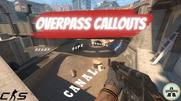 CS2 Overpass - Callouts (2023)