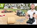GAMEPLAY AVEC LE MOZA FCS POUR FARMING SIMULATOR 25 