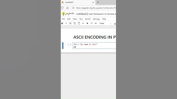 encode() - ascii encoding in python for text or strings