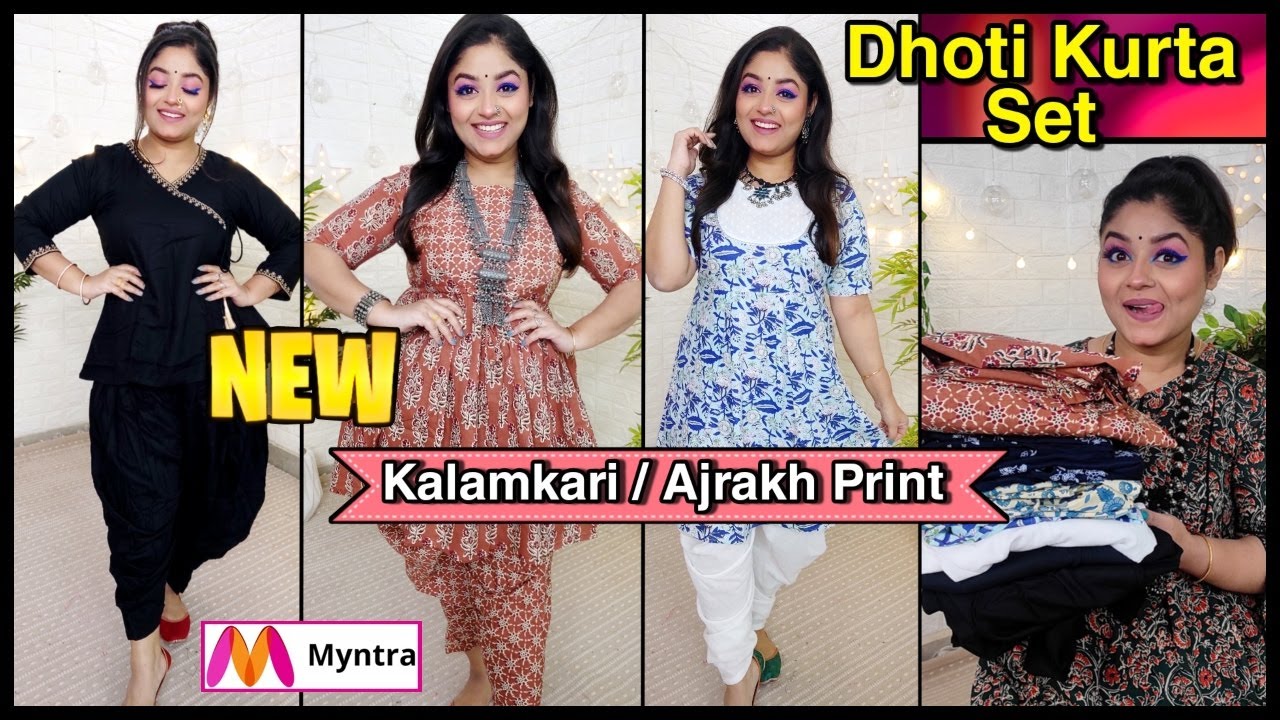 Floral Kurti With Dhoti Set for Girls | Festive Wear for Girls | the Nesavu  – The Nesavu