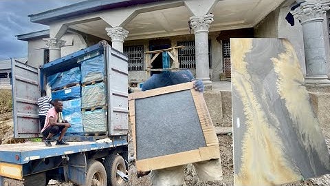 It cost me €3000 to import the tiles-Ongoing tiling & Glass installation || Building in Ghana 🇬🇭