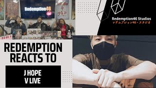 Redemption Reacts to J-hope dance during his vlive (2021.07.26) BTS VLIVE 2021