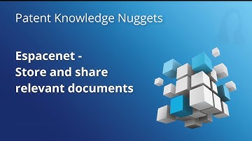 Espacenet - Store and share relevant documents