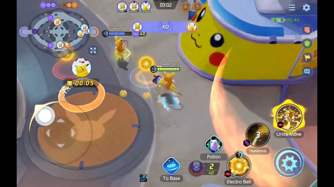 Playing the new [Pika Party] First time playing it #pokemonunite #pokemon