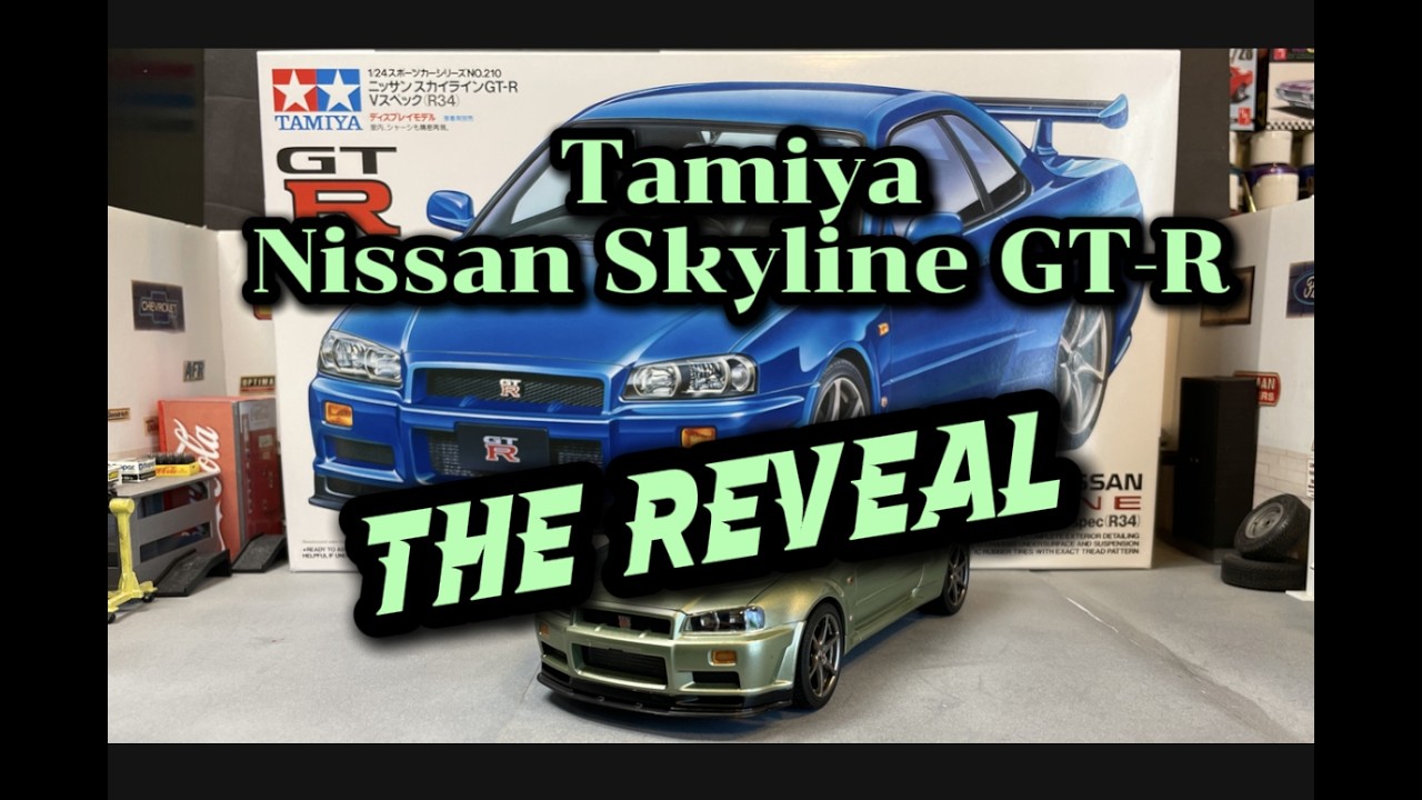 Tamiya 1999 Nissan Skyline GT-R reveal video. @gaahleriofficial‬
