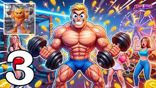 Gym Idle Clicker: Fitness Hero Gameplay Walkthrough Part 3 - Build the Ultimate Body! (Android/iOS)