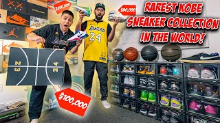 RAREST KOBE BRYANT SNEAKER COLLECTION IN WORLD! *Inside Qias Omar’s One of a Kind Shoe Closet*