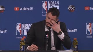 Kevin Love postgame interview / Cavaliers vs GS Warriors Game 1