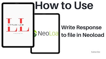 How to use Write response to file in Neoload #neoload #littleslaw #performancetesting