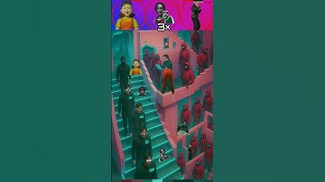 Can You Find the Odd Squid Game Character? 👀 Pt.84 | Player 456 vs Thanos#squidgame#shorts#김프로 #유백 합