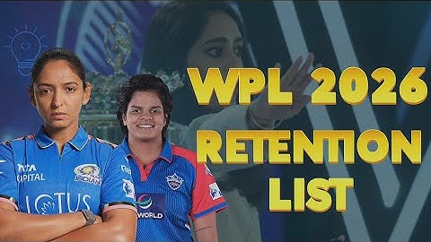 WPL 2026 Retention List 🔥 | WPL Mega Auction Purse Revealed 💰 | All 5 Teams Full Details #cricket 