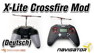 Anleitung FrSky Taranis X-Lite TBS Crossfire Micro TX Stealth Mod 250mW Hack (Deutsch)