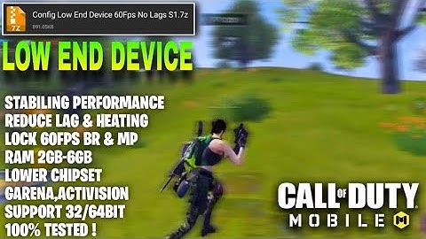 CONFIG LOW END DEVICE 60FPS FOR COD MOBILE | NO LAGS BR/MP | CODM CONFIG