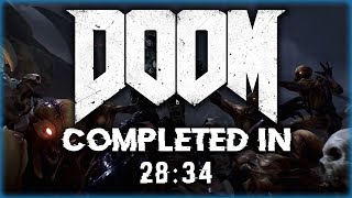 DOOM 2016 Speedrun in 28:34