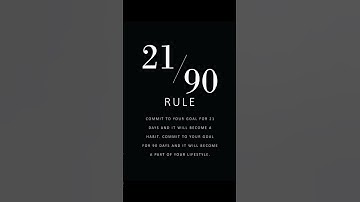 "The 21/90 Rule 🕒 | Build Habits, Change Your Life 💯 | Motivation Shorts"
