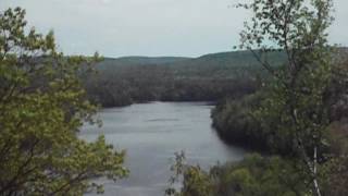 this is the west end ( deep end ) of the Sacandaga Lake...bout 35 miles long...