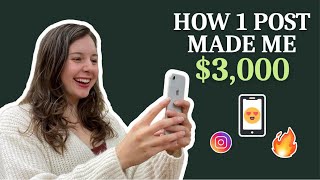 How I Made $3k From One Instagram Post (Storytelling Breakdown)