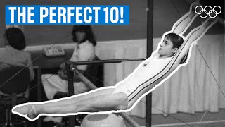 Nadia Comaneci Gets A Perfect 10 On The Bars Unforgettable Routines