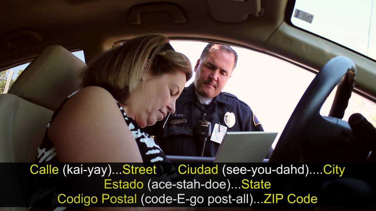 Spanish Traffic Stop #1 " Identification Form"