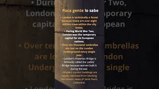 Poca gente lo sabe #LondonFacts #UrbanForest #WorldWarTwo #LadiesBridge #SaintPaulsCathedral