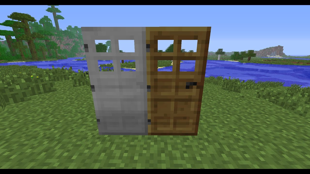 minecraft door opening speedrun 21.733 sec (very fast) YouTube