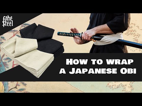 How to wrap a japanese Obi belt