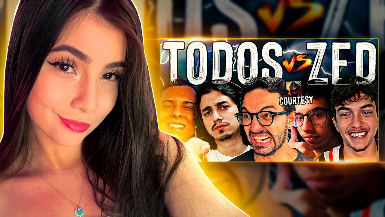 Reagindo a 5 HIGH ELO VS 1 ZED DE HACK