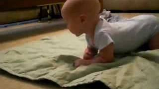 Jackson army crawling across room