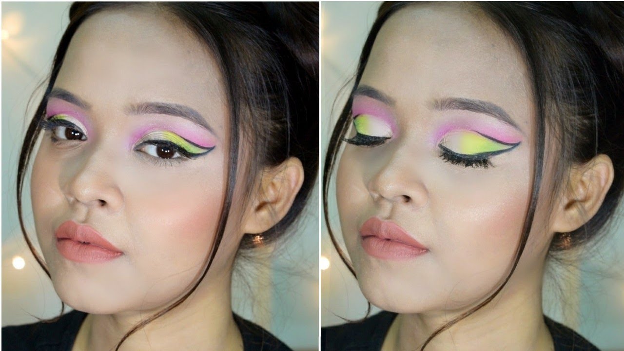 Neon Graphic Cartoon Eyeliner Makeup tutorial Makeup Revolution