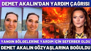 Demet Akalin Gözyaşlari İçi̇nde Yangin Bölgesi̇ne Yardim İstedi̇