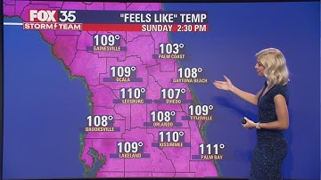Central Florida heat index could hit 110 degrees as afternoon storms approach