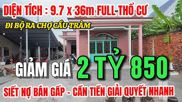 CHỦ VỠ NỢ BÁN RẺ NHÀ BÌNH CHÁNH 325m², Full Thổ, Cách Đinh Đức Thiện 50m, SHR