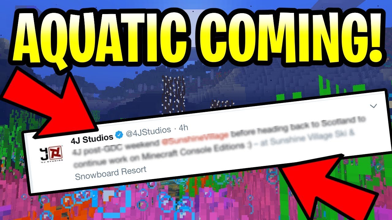 Minecraft AQUATIC UPDATE COMING TO CONSOLE EDITION! 1.13 