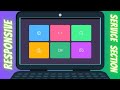 Responsive Services Section using Html & CSS #css #html