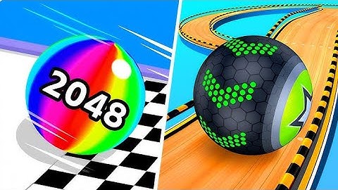 BALL RUN 2048 Vs Sky Rolling Ball 3D Colorful Balls - Asmr Gameplay Walkthrough Android iOS