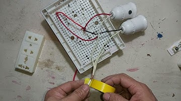 cách đấu bảng điện, có cầu trì, 1 công tắc đôi, 1 ổ cắm 3, đơn giản nhất