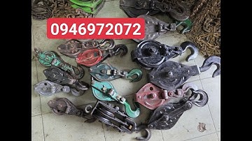 Pu ly ròng rọc treo cáp nhật bãi