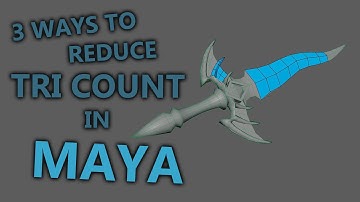 3 Ways to Reduce Poly Count in Maya