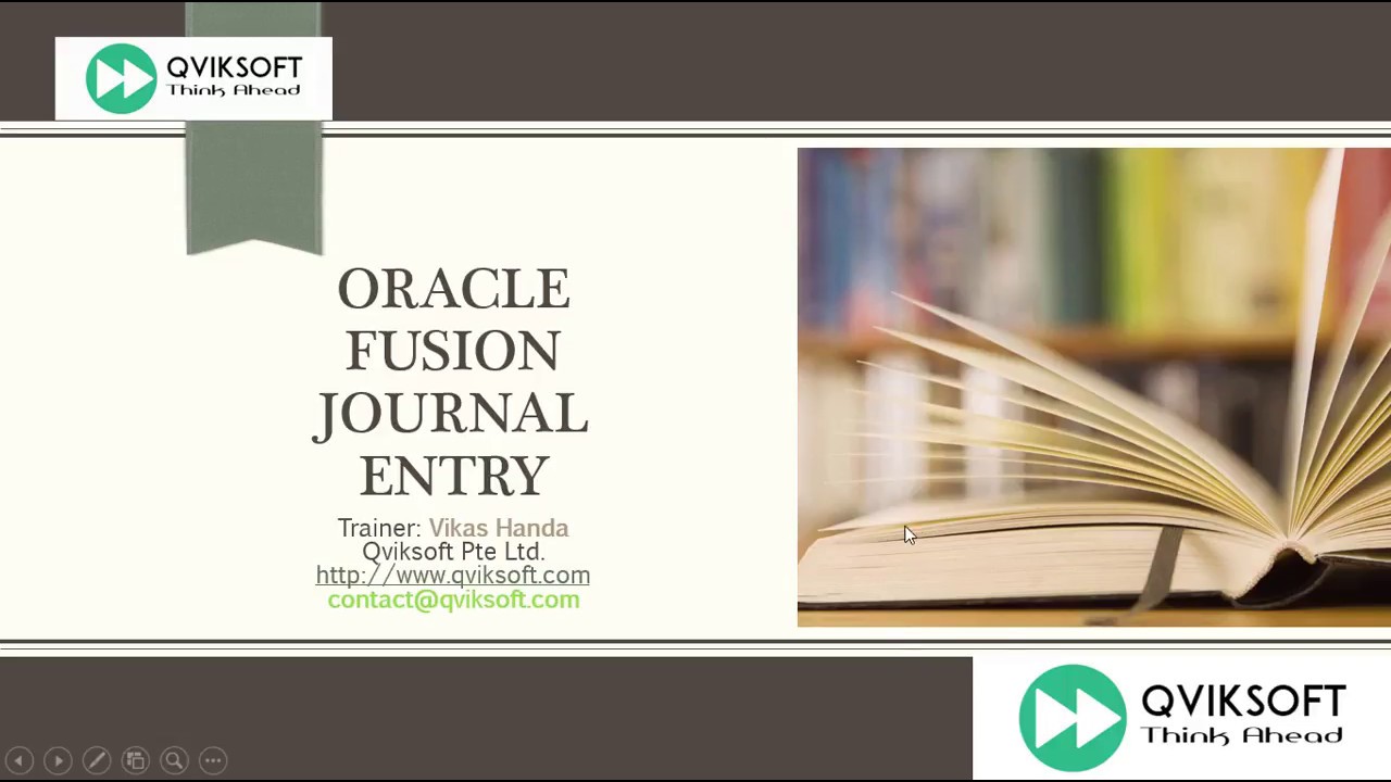 Oracle Fusion Journal Entry YouTube