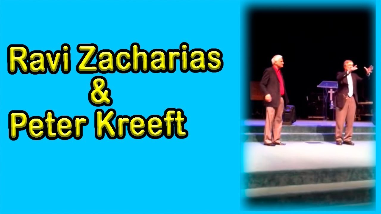Ravi Zacharias evangélico protestante con Peter Kreeft ex-Protestante (hoy fiel católico)