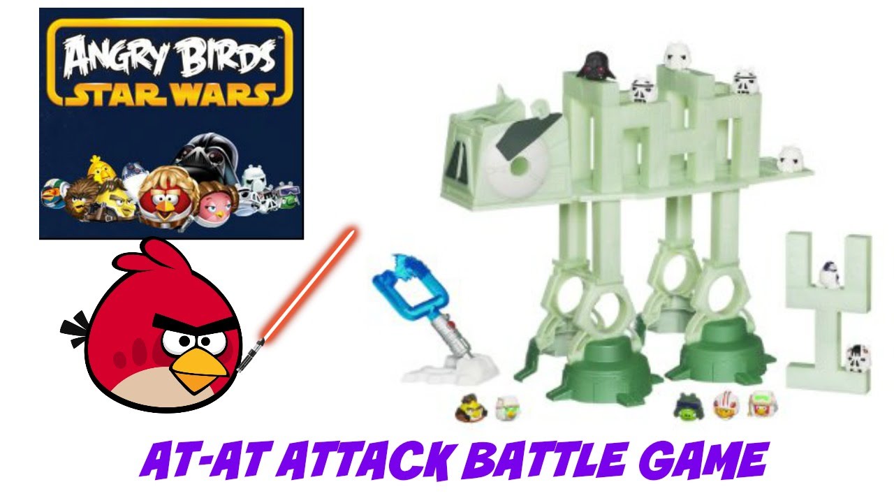 angry birds star wars at at attack battle game