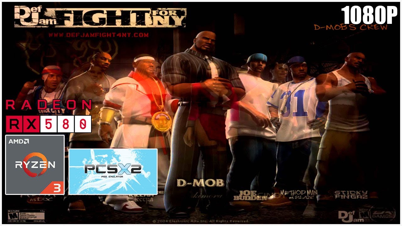 DEF JAM FIGHT FOR NY (PCSX2) RYZEN 3 2200G + RX 580 8GB 16GB RAM 1080P YouTube