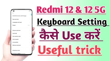 Redmi 12 & 12 5G How to Use keyboard setting | Keyboard setting Kaise use kare Useful trick