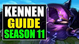 HOW TO PLAY KENNEN TOP SEASON - Build, Runes, Gameplay) - S11 Kennen Guide Analysis - YouTube