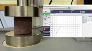 Compression Test- Foundry Sand - Shimadzu Autograph AGSX UTM