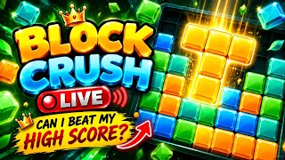 🔴 BLOCK CRUSH LIVE 🧩 | Most Satisfying Puzzle Game 😍🔥 Can You Beat My High Score? screenshot 3