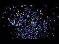 Confetti on black background - after effects