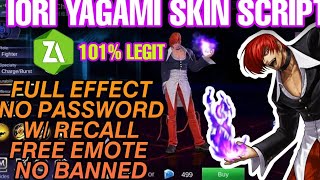 Chou iori yagami skin script||full wffect||free recall||no banned